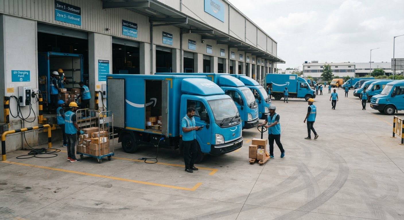 Tata Motors और Amazon का बड़ा ऐलान: अब सड़कों पर दौड़ेंगे 3000 इलेक्ट्रिक ट्रक!