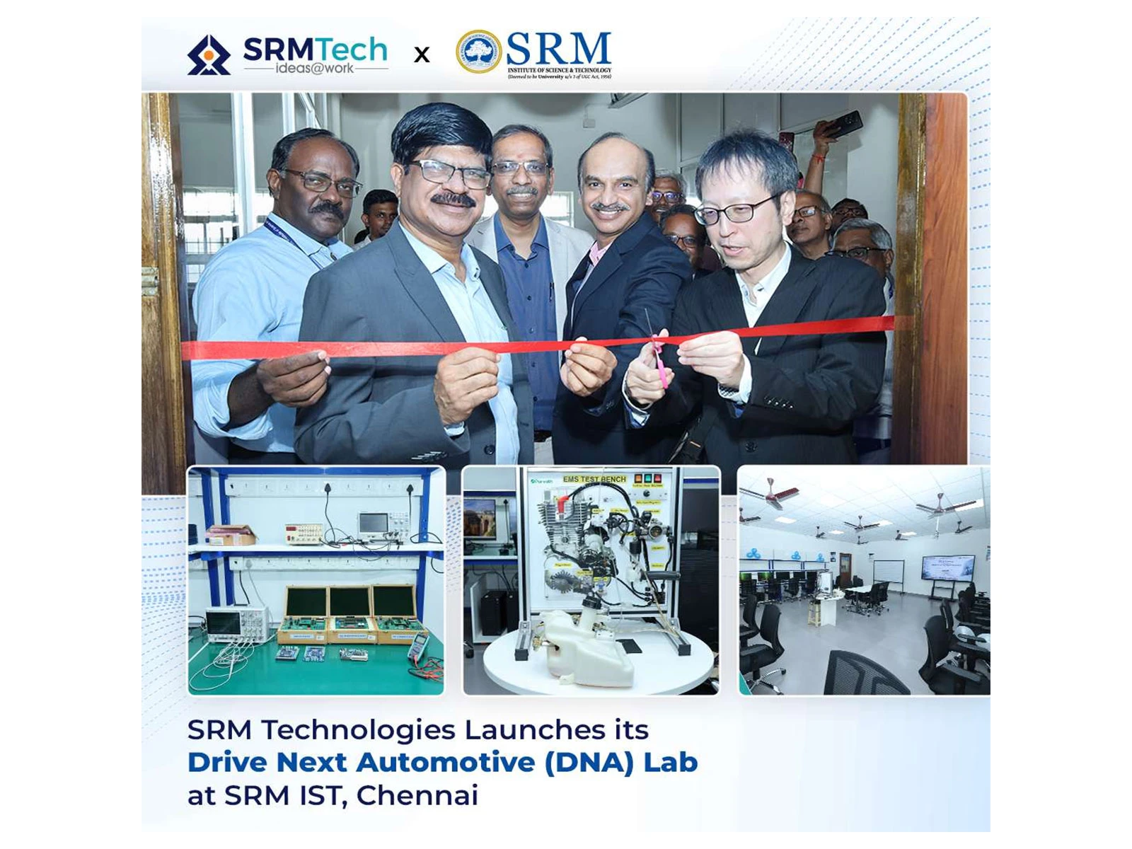 SRM Technologies ने SRM University में लॉन्च किया DNA Lab