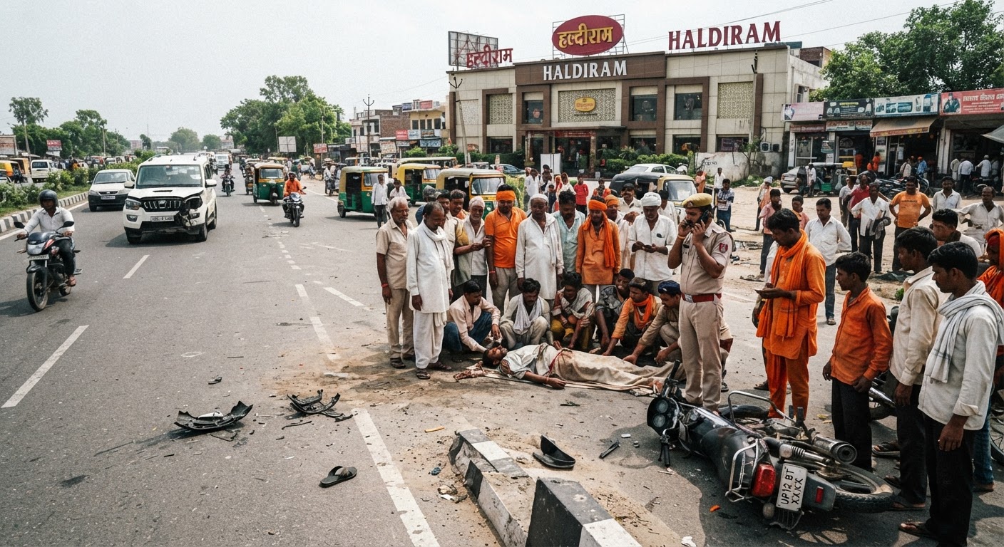 मुजफ्फरनगर में तेज रफ्तार स्कॉर्पियो ने युवक को मारी जोरदार टक्कर और इलाज के दौरान हुई दर्दनाक मौत